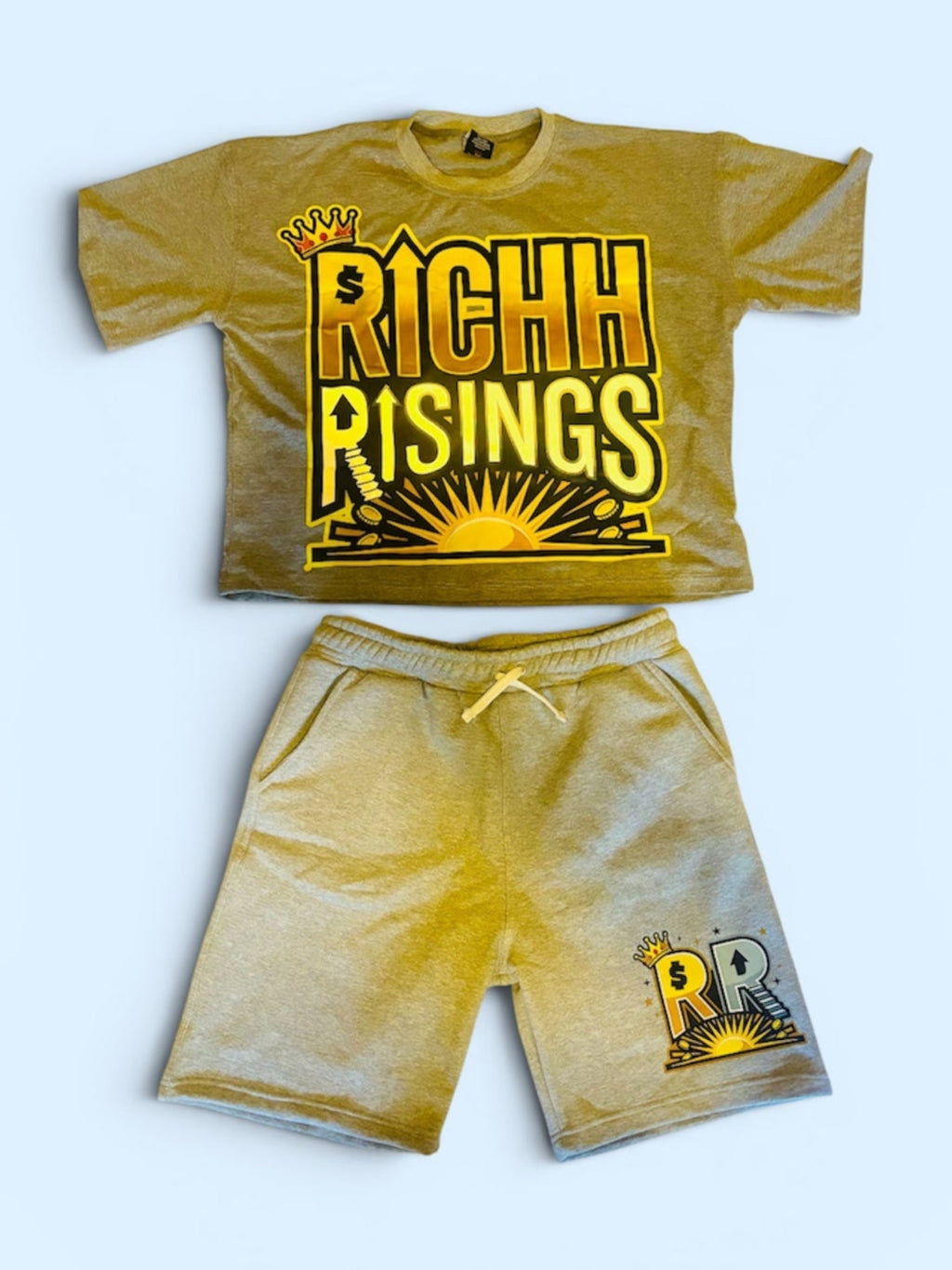 Mens Richh Risingss Spring Shirt and Short Set